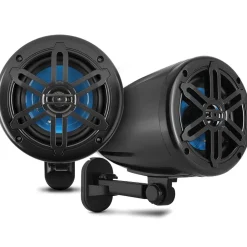 5.25" Waterproof Off-Road Speakers 180W 2-Way Marine System w/ Bracket<Pyle Best