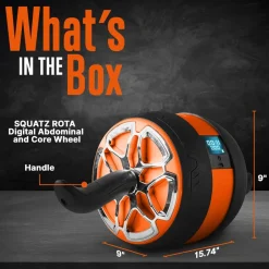 Ab Roller Wheel for Core Strength, Ultra-Wide Non-Slip Rubber Wheel<SQUATZ Outlet