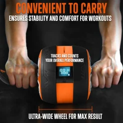 Ab Roller Wheel for Core Strength, Ultra-Wide Non-Slip Rubber Wheel<SQUATZ Outlet
