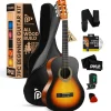 Acoustic Guitar Kit, Beginner-Friendly, 30" Sunburst, Nylon Strings<Pyle Online