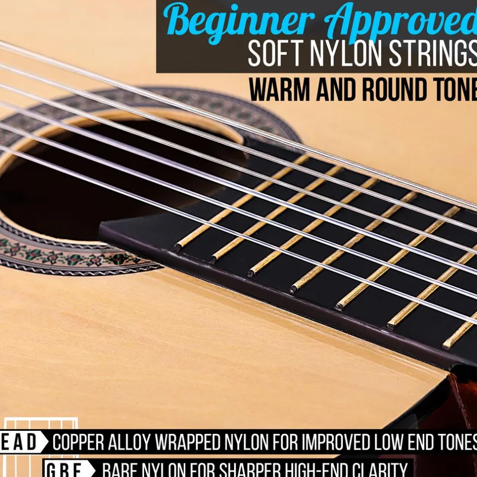 Acoustic Guitar Kit, Beginner 3/4 Size, All Wood, 36" Natural Ash<Pyle Sale