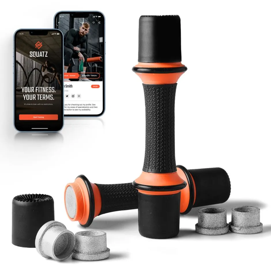 Adjustable Dumbbell Set 5 lbs - Non-Slip Neoprene, Versatile Home Workout<SQUATZ Outlet