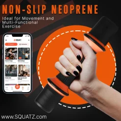 Adjustable Dumbbell Set 5 lbs - Non-Slip Neoprene, Versatile Home Workout<SQUATZ Outlet