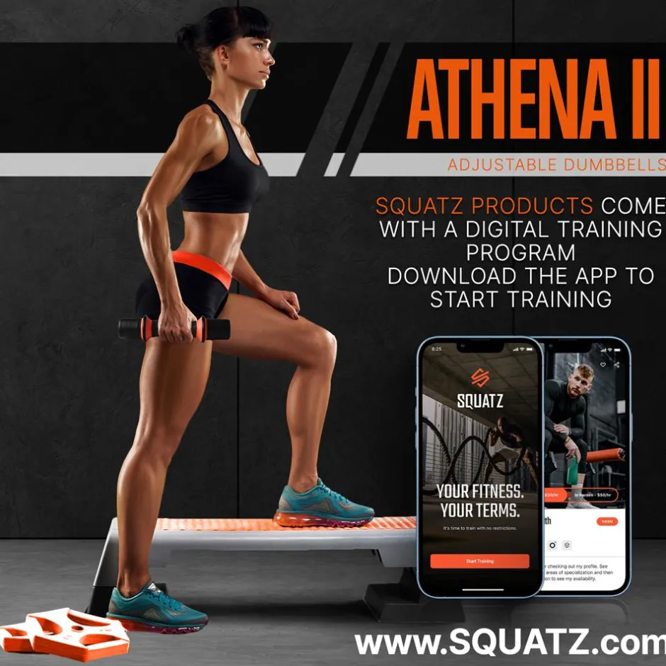 Adjustable Dumbbell Set 5 lbs - Non-Slip Neoprene, Versatile Home Workout<SQUATZ Outlet