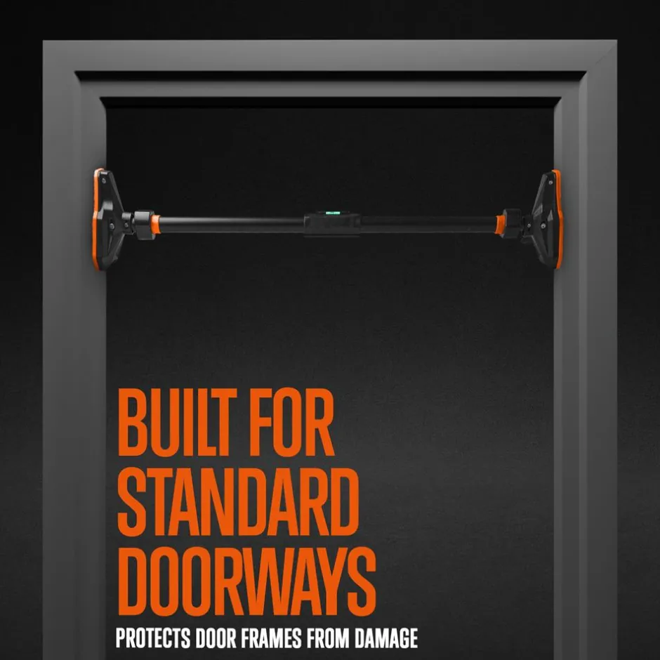 Adjustable Pull-Up Bar, No-Screw, Steel, Non-Slip, 43-62"<SQUATZ Hot