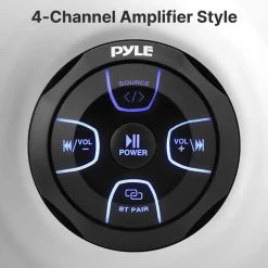 Amplified Marine Audio Controller 300W Waterproof Wireless BT Receiver<Pyle Best