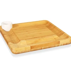 Bamboo Cheese Board & Cutlery Set<NutriChef