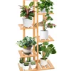 Bamboo Plant Stand 5 Tier Space-Saving Eco-Friendly Indoor/Outdoor<SereneLife Clearance