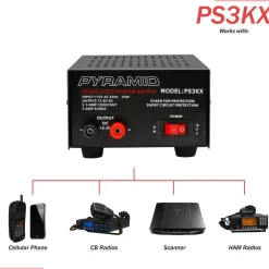 Bench Power Supply 2.5A Linear Regulated 12V Converter 50W<Pyramid Discount