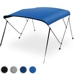 Bimini Top Boat Cover, Waterproof UV-Resistant, 1" Aluminum Frame, Blue<SereneLife Hot