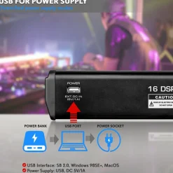Bluetooth DJ Mixer 6-Channel USB Interface 16 DSP Effects<Pyle Online