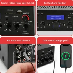 Bluetooth Home Stereo Amplifier Receiver<Pyle Sale