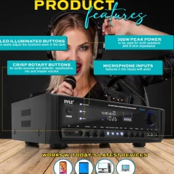 Bluetooth Home Theater Stereo Receiver<Pyle Hot