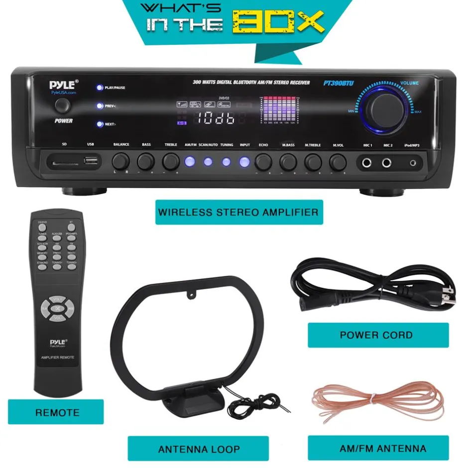 Bluetooth Home Theater Stereo Receiver<Pyle Hot