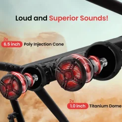 Bluetooth Marine Speakers 800W Waterproof LED Lights Multi-Color<Pyle Discount