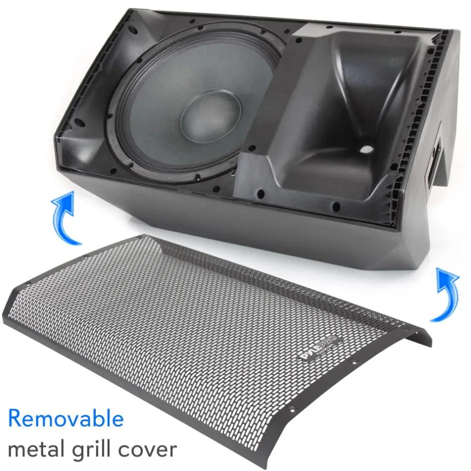 Bluetooth PA Speaker 1400W High-Powered 15" Subwoofer Black<Pyle Clearance