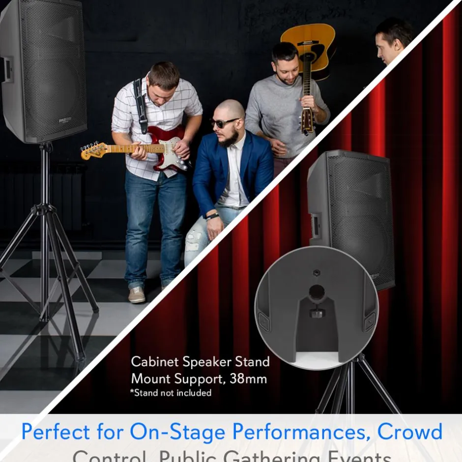 Bluetooth PA Speaker 1400W High-Powered 15" Subwoofer Black<Pyle Clearance