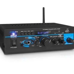 Bluetooth Stereo Amplifier 2x40W Wireless Streaming USB/AUX Inputs<Pyle Clearance