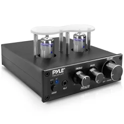 Bluetooth Tube Amplifier 600W Power Dual Vacuum Tubes Aluminum<Pyle New