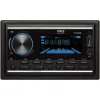 Boat Bluetooth Marine Stereo Receiver - Hands-Free Calling, Double DIN, LCD<Pyle New