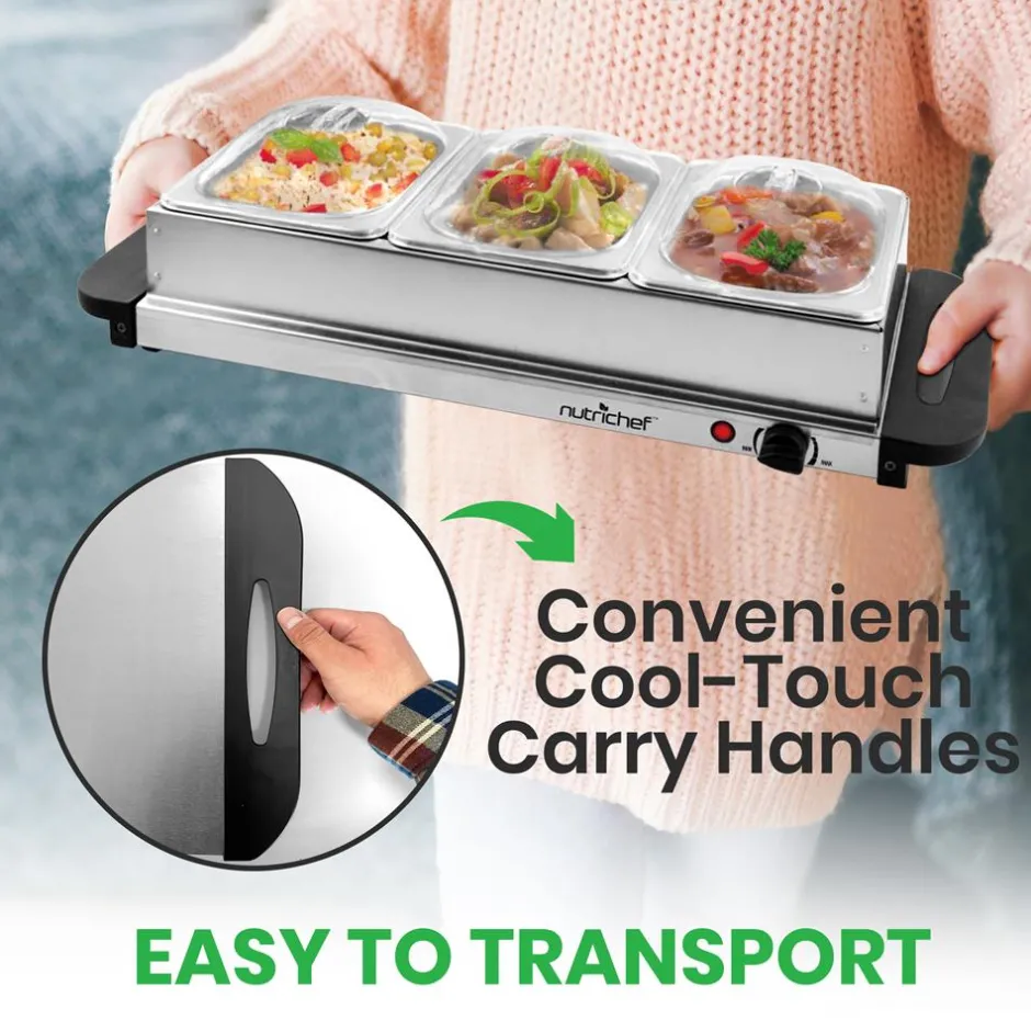 Buffet Food Warmer Serving Station<NutriChef