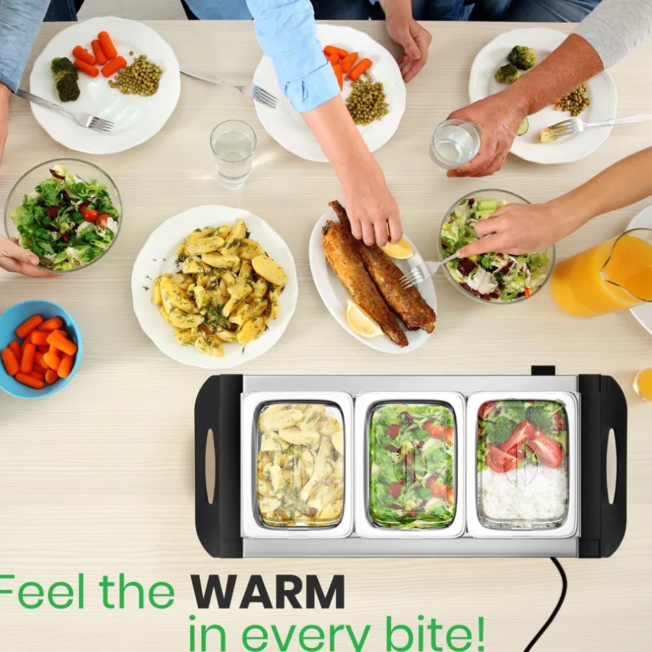 Buffet Food Warmer Serving Station<NutriChef