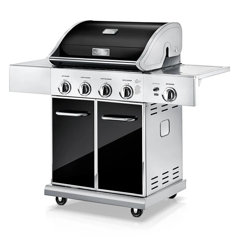 5-Burner Propane Gas Grill, 52,000 BTU, Stainless Steel, Easy Clean<NutriChef Online
