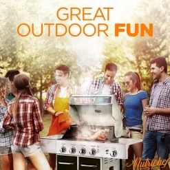 5-Burner Propane Gas Grill, 52,000 BTU, Stainless Steel, Easy Clean<NutriChef Online