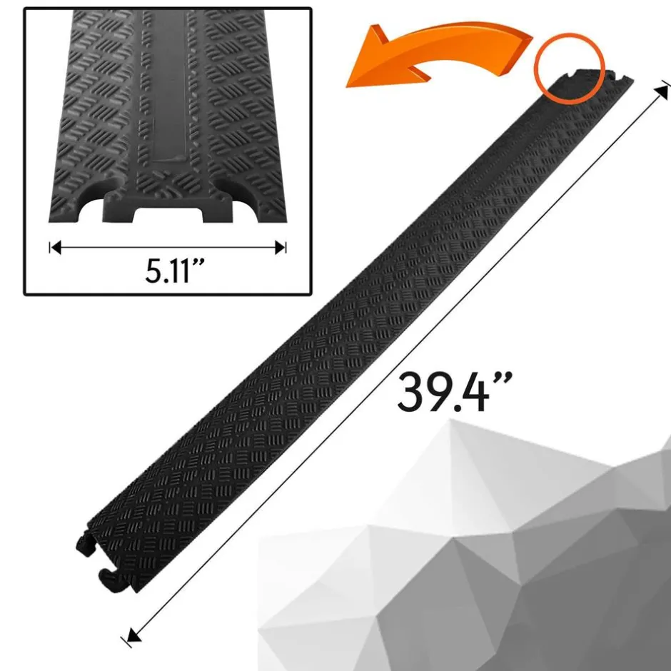 Cable Cover Ramp Safety Track, 1-Ch.<Pyle Online