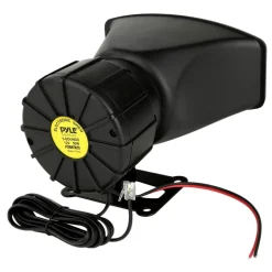 Car Siren Horn System 30W 5 Tones PA Mic Durable ABS<Pyle New