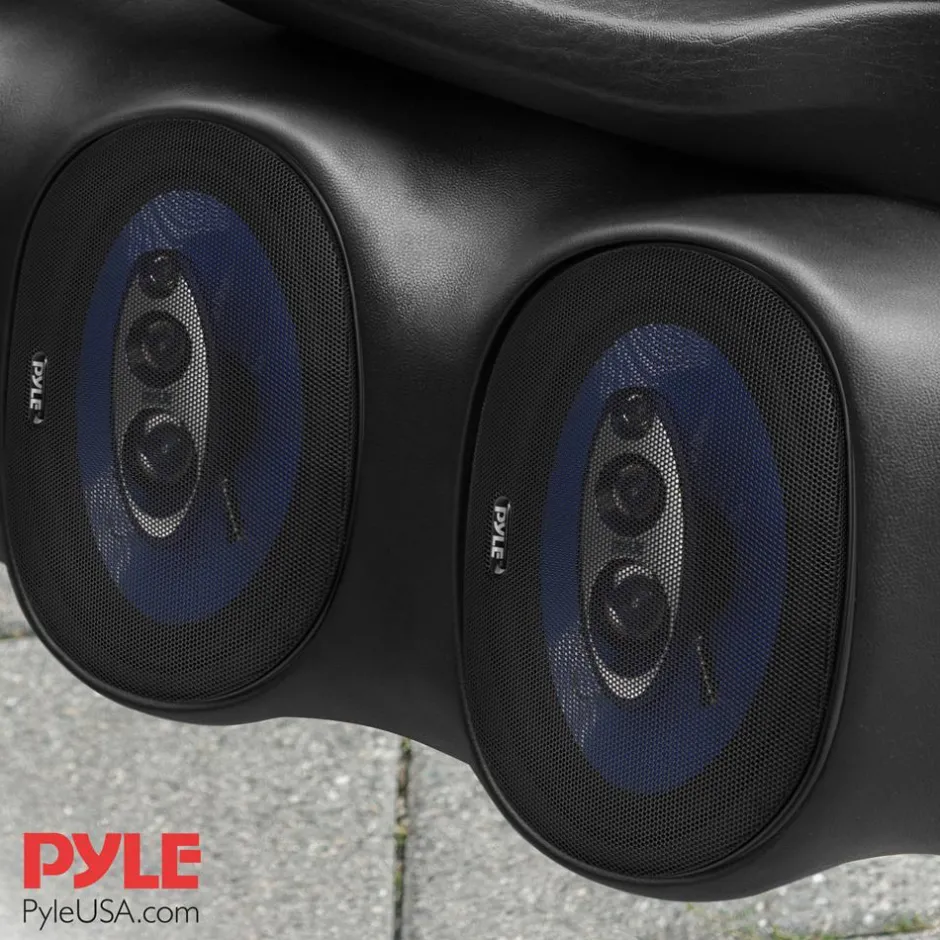Car Speakers 500W 4-Way Butyl Rubber Surround Blue Pair<Pyle Discount