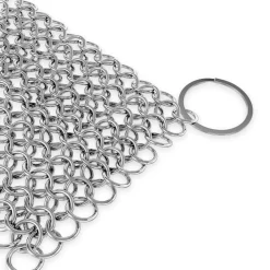 Cast Iron Cleaner - Cuts Cleaning Time - Stainless Steel Chainmail<NutriChef Clearance