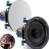 Ceiling Speaker 600W Stereo Sound 8" 2-Way White<Pyle Online