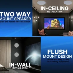 Ceiling Speaker 600W Stereo Sound 8