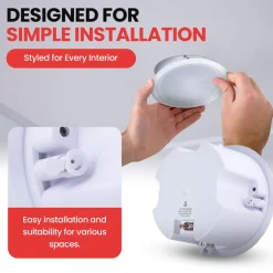 Ceiling Wall Speaker Pair 250W Deep Bass 8