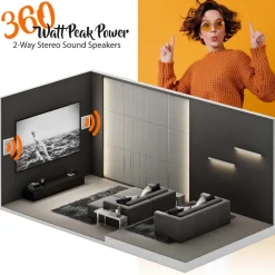 Ceiling Wall Speaker 400W Deep Bass 6.5