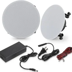 Ceiling/Wall Speaker System - Wireless Bluetooth, 240W, Magnetic Grill<Pyle Outlet