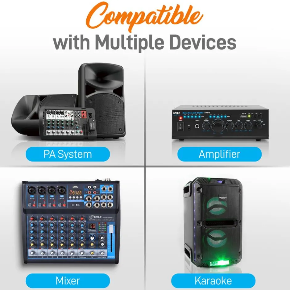 2-Ch. Desktop Wireless Microphone System<Pyle Outlet