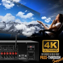 5.2-Ch Home Theater Receiver 1000W 4K Support Bluetooth Streaming<Pyle Sale