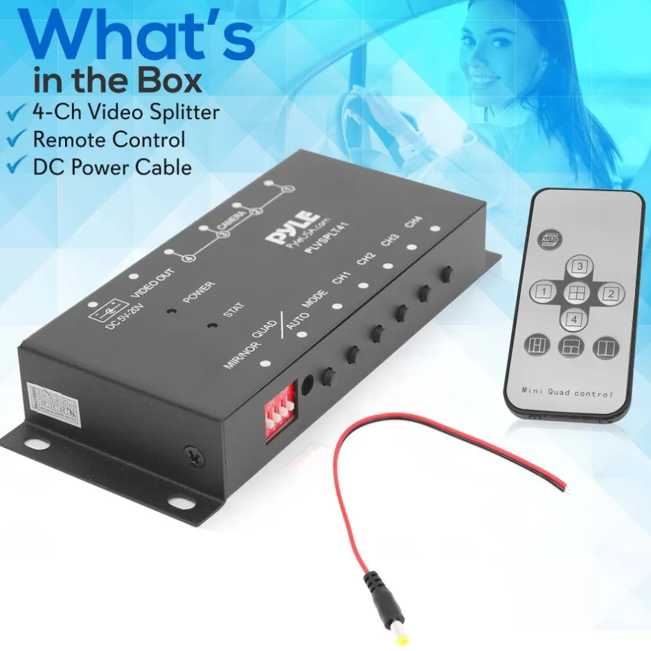 4-Ch. Video Picture Splitter<Pyle Discount