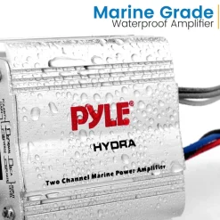 2-Ch. Waterproof Rated Marine Amplifier<Pyle Clearance