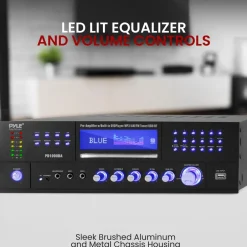 4-Channel Bluetooth Amplifier 1000W - CD/DVD Player, USB, FM Radio<Pyle Outlet