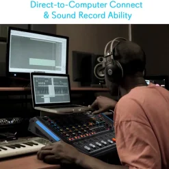 6-Channel Bluetooth Mixer - Pro Audio Control, 16 DSP Effects, USB Input<Pyle Online