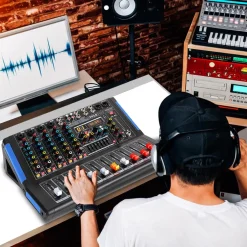 6-Channel Bluetooth Mixer - Pro Audio Control, 16 DSP Effects, USB Input<Pyle Online