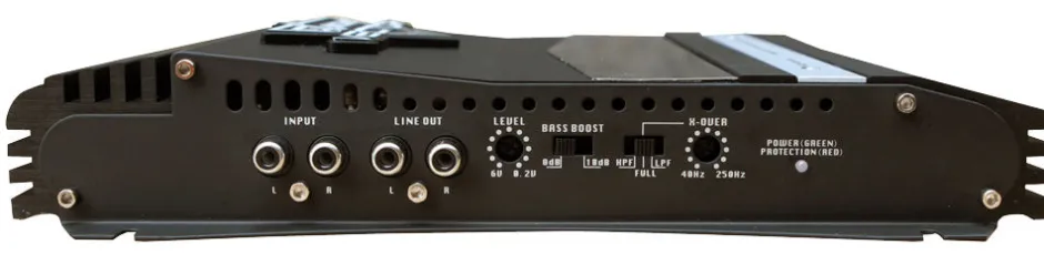 2-Channel Car Amplifier 800W MOSFET Slim Design with Bass Boost<Lanzar Sale