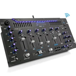 6-Channel DJ Mixer with Bluetooth, LED Controls, 10-Band Equalizer<Pyle Discount
