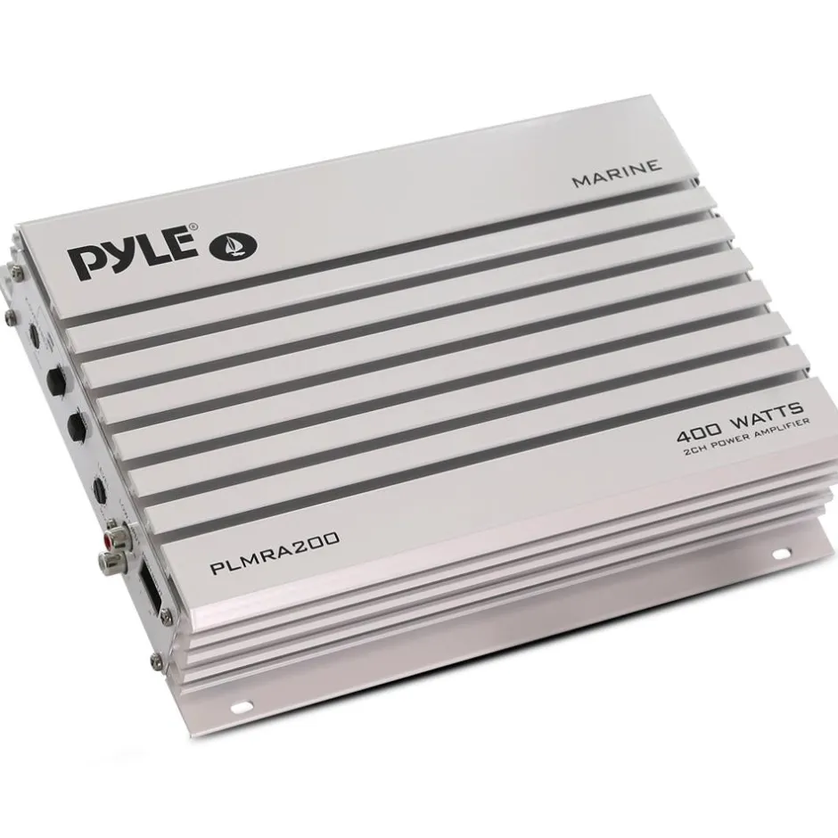 2-Channel Marine Amplifier 400W Waterproof Dual MOSFET Power Supply<Pyle Clearance