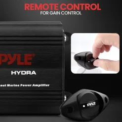 2-Channel Marine Amplifier, Waterproof, 400W Power, RCA Input<Pyle Discount