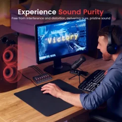 6-Channel Wireless Mixer, Low Noise, USB Sound Card, Compact Size<Pyle Clearance