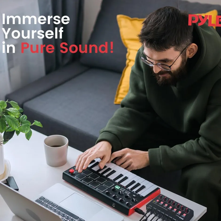 6-Channel Wireless Mixer, Low Noise, USB Sound Card, Compact Size<Pyle Clearance